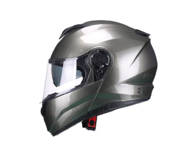 HELMET VITO FLIP UP FURIO GUN METHAL 02014 Moto Helmets VITO Furio metallic (1)